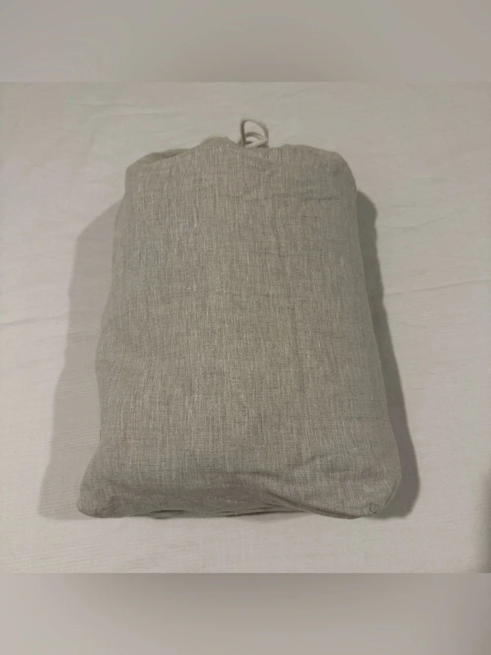 New Quince European Linen Duvet Cover Set Full/Queen - Chambray $194